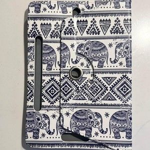 IPad or Tablet Case Elephants Tribal Theme